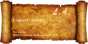 Lugosi Anikó névjegykártya